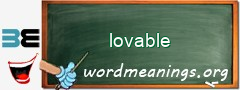 WordMeaning blackboard for lovable